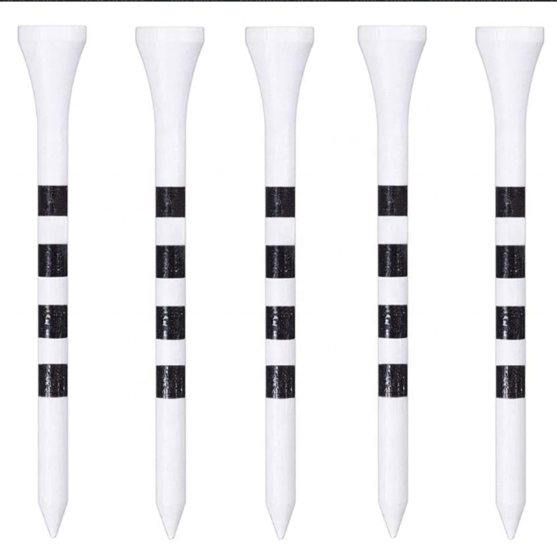 Factory Wholesale Custom Logo Accessories Manufacturing Personalized Colored Unbreakable Durable Bulk Wooden Bamboo Golf Tee