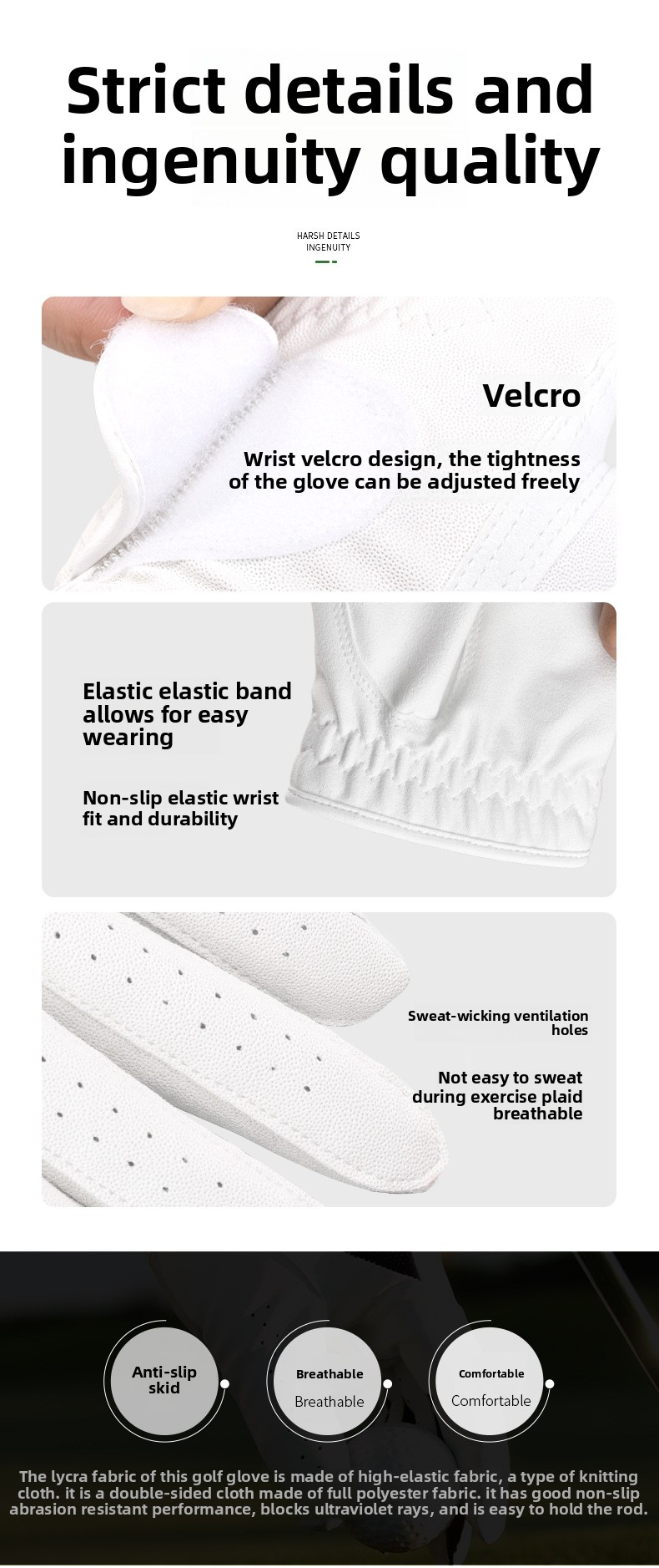 Golf Gloves Fit