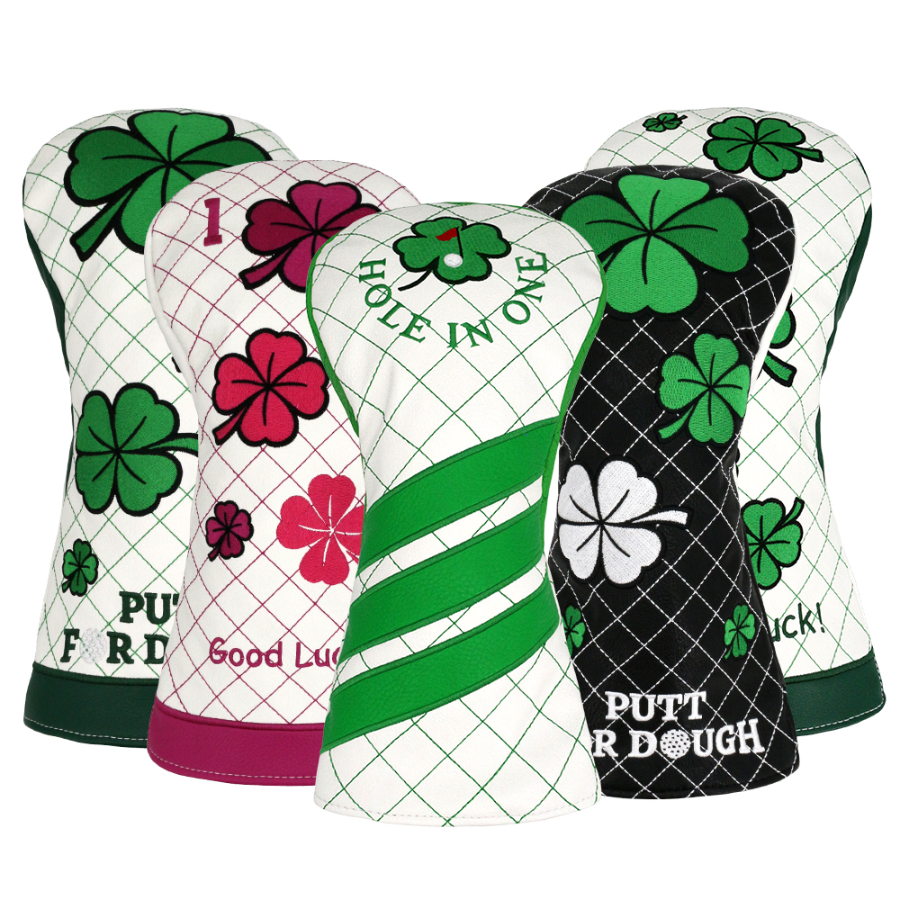 Custom Logo 3D Embroidery Waterproof PU Magnetic Customized Golf Driver Head Covers