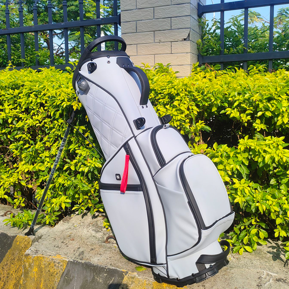 OEM Brand Premium Custom Logo Golf Stand Bag Waterproof PU Leather 5 14 Way Golf Bag