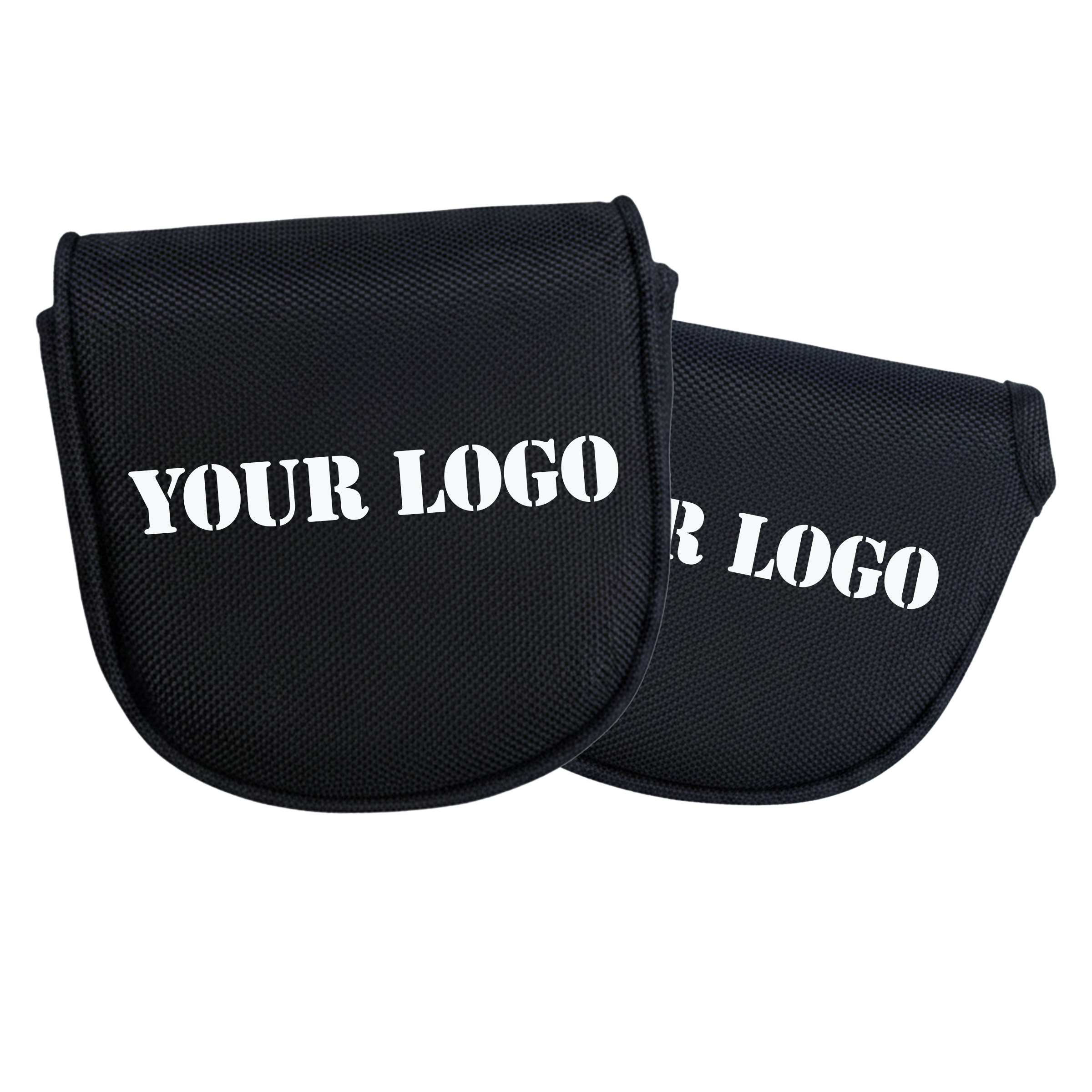 Custom LOGO Durable Golf Putter Headcover Scratch-Resistant High-Density Nylon Magnetic Closure Solid Colors