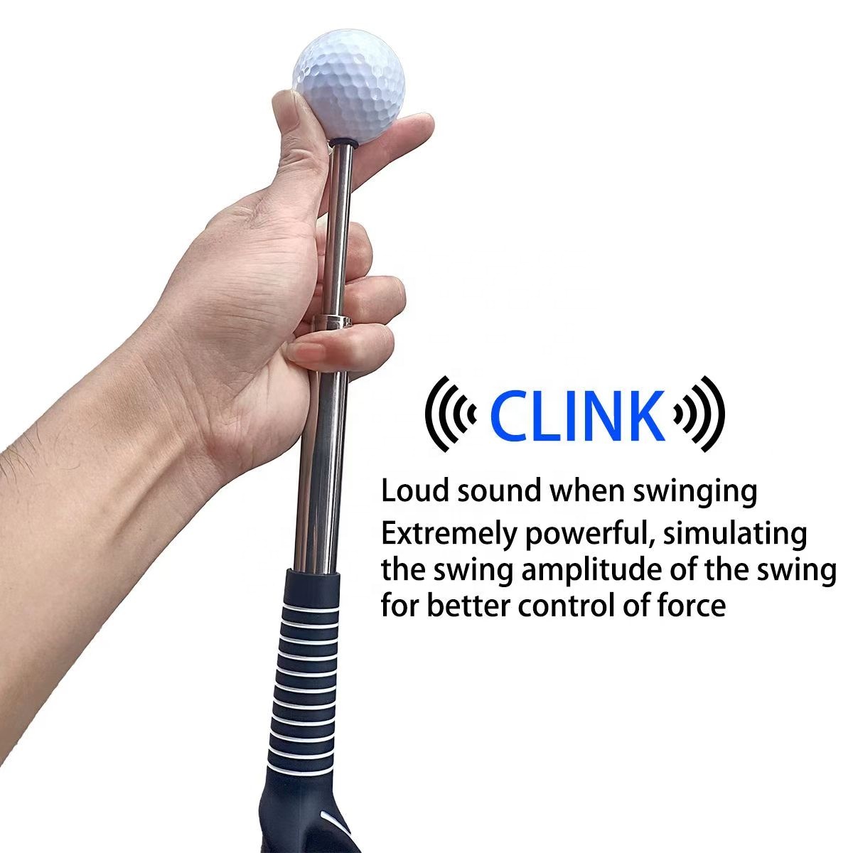 Retractable Golf Swing Teaching Trainer Warm-Up Tempo Trainer And Golf Grip Trainer Swing Training Aids For Golfers