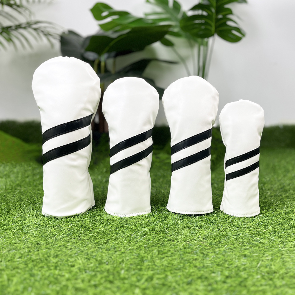 High Quality PU Golf Club Headcover Factory Stock Delivery Within 5 Days Accept Custom Free Designs Golf Accessories
