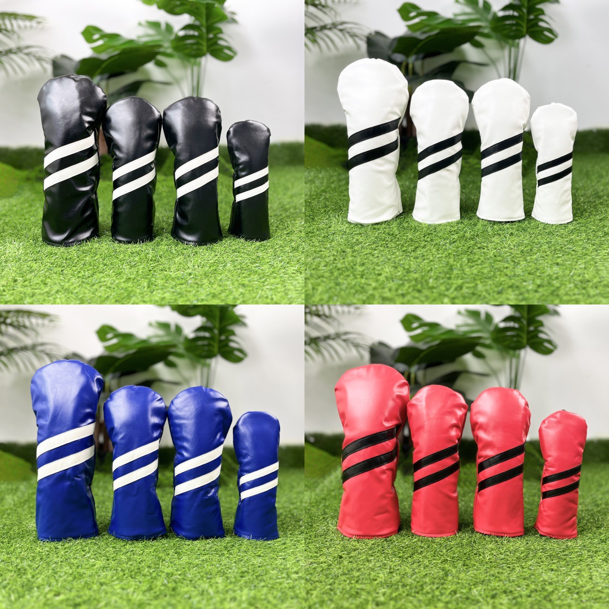 High Quality PU Golf Club Headcover Factory Stock Delivery Within 5 Days Accept Custom Free Designs Golf Accessories