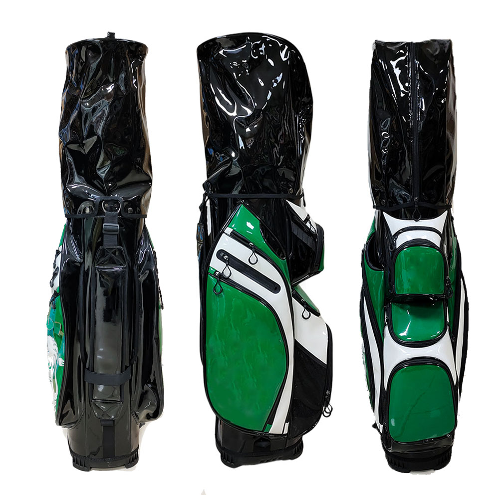 ProGrade Custom Golf Bags Waterproof PU Leather 14-Way Dividers OEM Logo Design Cart/Stand Bags Durable Polyester Construction