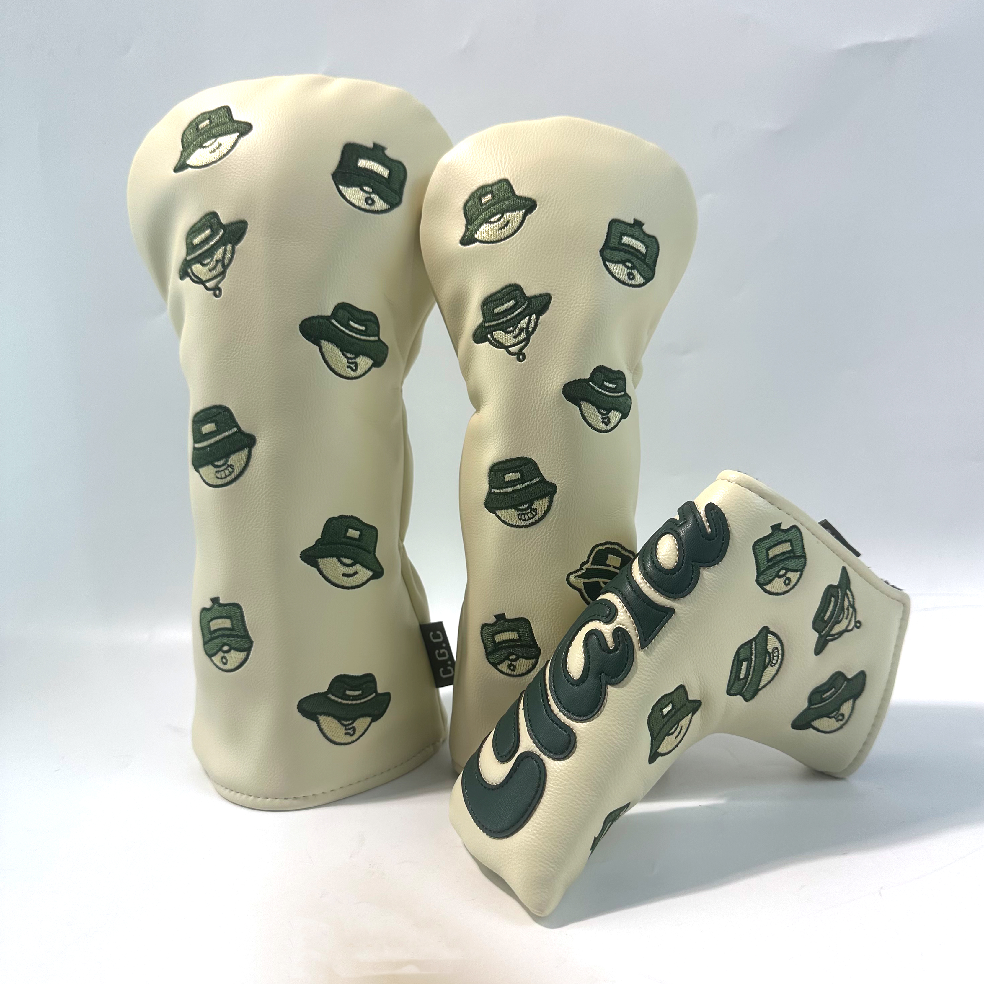 Premium Customized Waterproof PU Leather Golf Driver Head Covers with Elastic-Band Closure and Embroidered Logo Factory Price