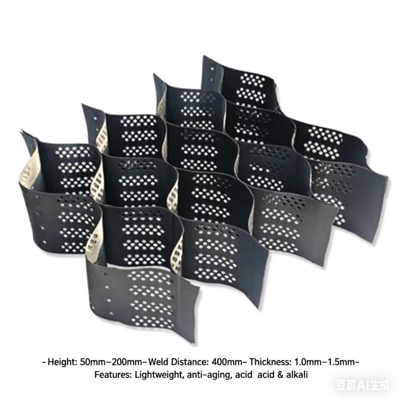 Honeycomb Geocells HDPE 50mm 75mm 120mm 150mm Height Driveway Grass Grid Geocell for Road Base Reinforcement SlopePprotection
