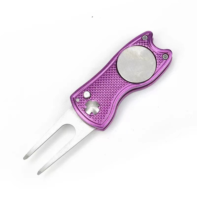 Manufacturer Top Quality Foldable Golf Divot Tool Custom Logo Golf Accessories Putting Green Fork