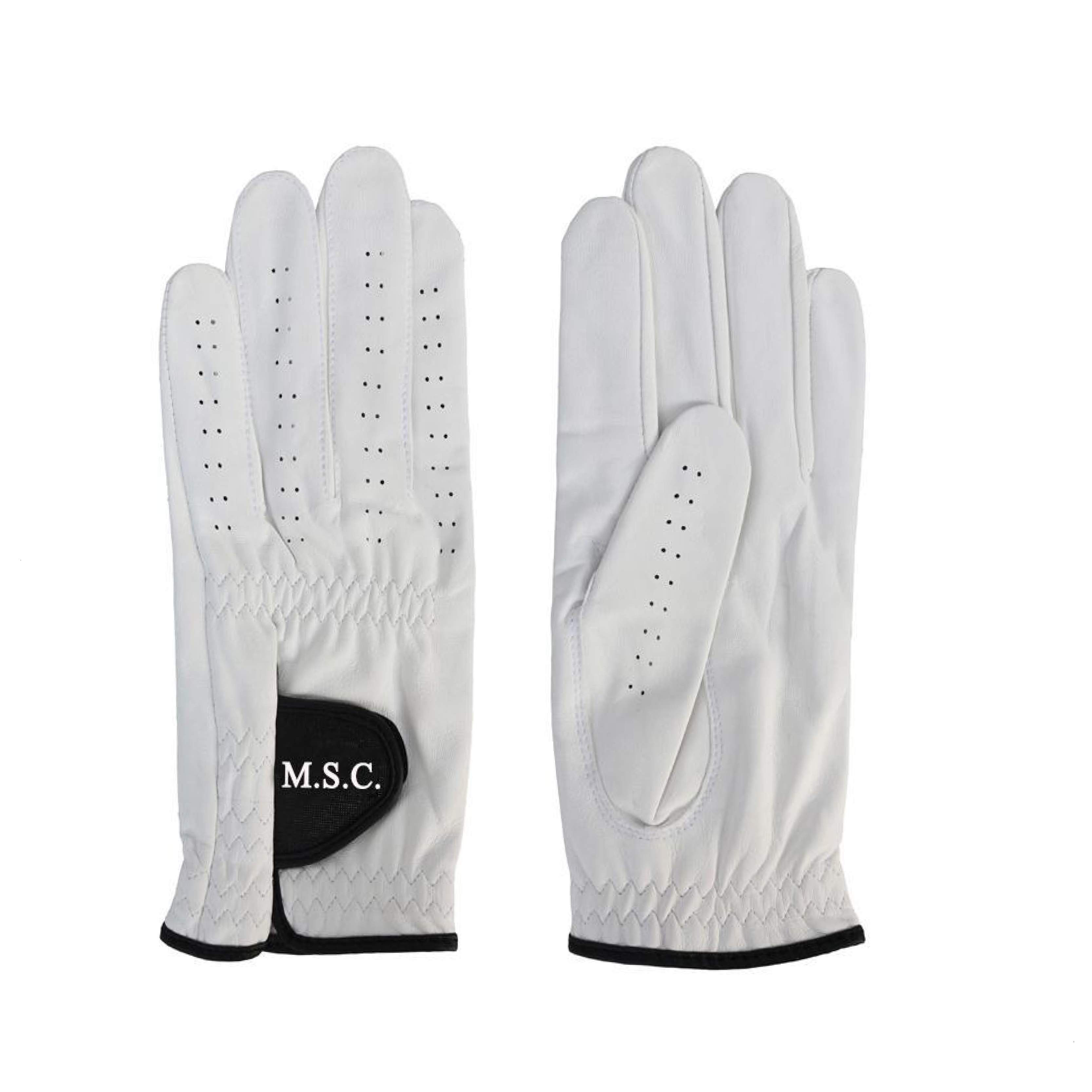 Wholesale Factory Price High Quality Custom Logo Sheep Skin Anti-slip Golf Gloves Cabretta Leather