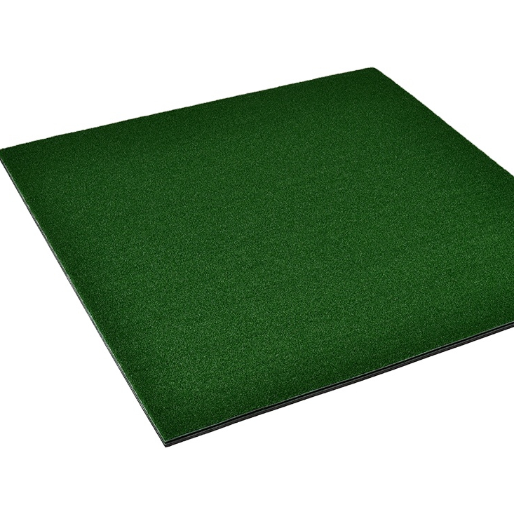 YGT-155B Golf Mat 5X5 Nylon Turf Golf Hitting Driving Range Mat for Golf Practice Training Aid Equipment with Hard Rubber