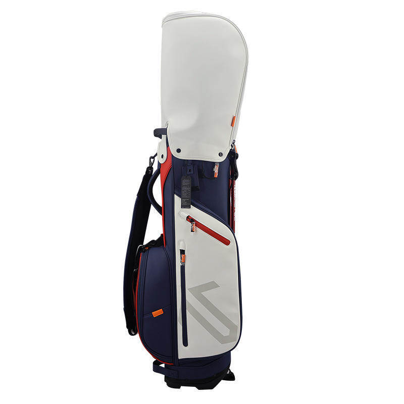 Custom Made Golf Club Bag Quality PU with Quality Accessories Classy PU Leather Golf Bag Stand Attachment Travel