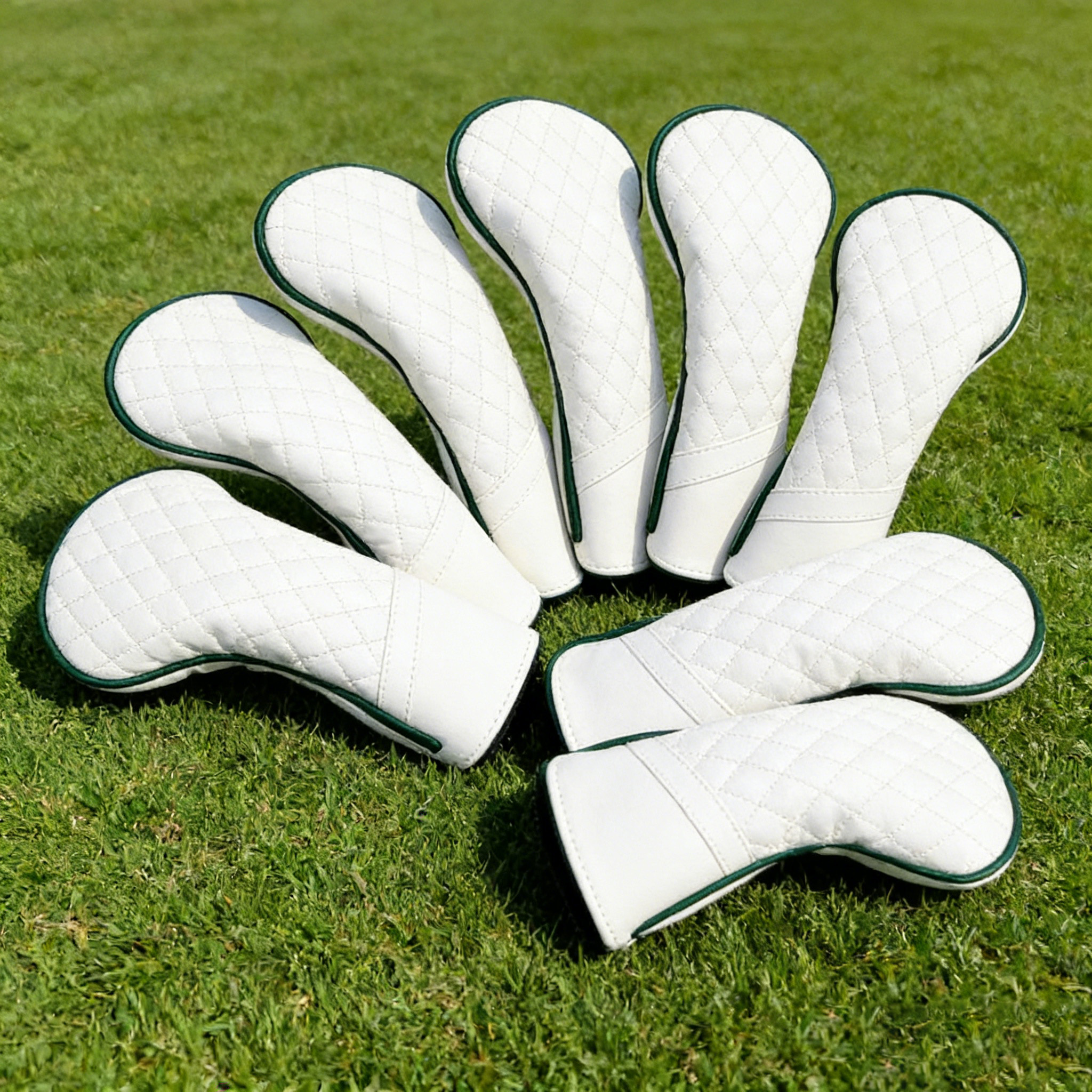 Source Factory Custom Logo Waterproof Eco-Friendly PU Leather Golf Club Covers | Factory Direct Wholesale Golf Accessories Golf