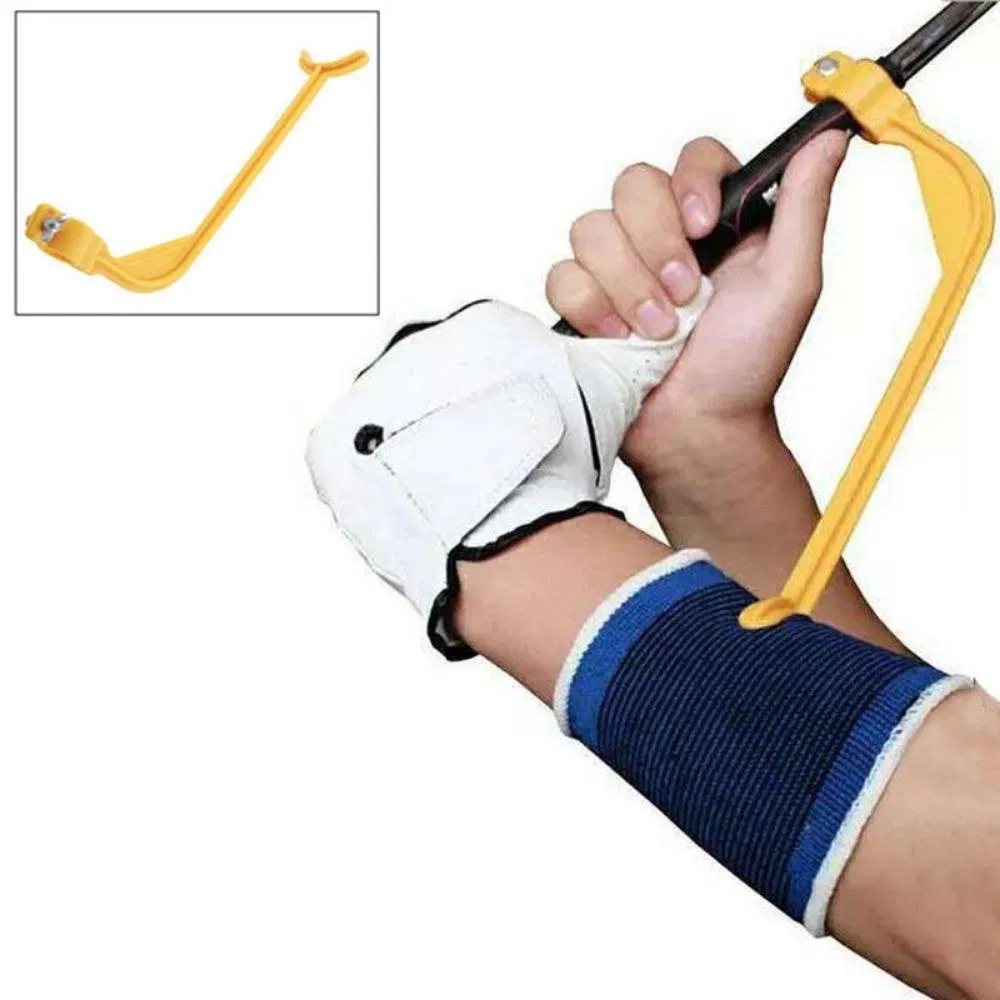 Golf Swing Guide Aid Trainer Training Tool Posture Alignment Practice Training Aid Trainer Tool for Wrist Arm Control Gesture Wyz20600
