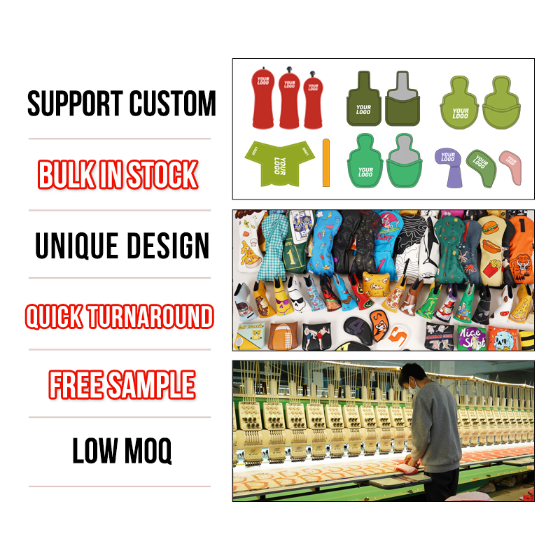 OEM Complex Design Golf Accessories Driver Cover Golf Headcover Golf Club Head Cover