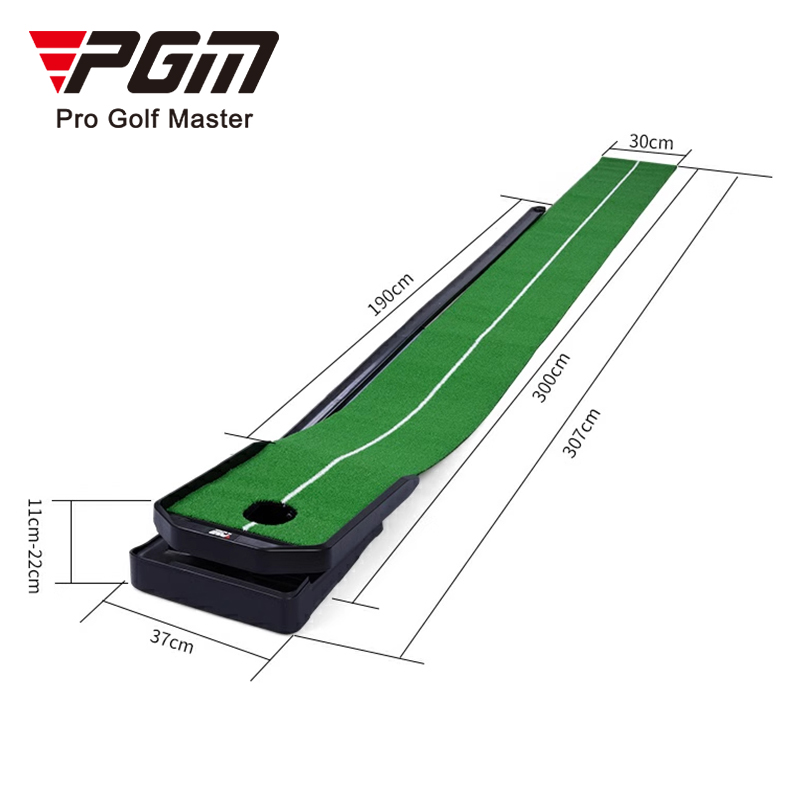 PGM TL004 Automatic Ball Return Mini Golf Swing Course Trainer Enhanced Training Aids for Garden Putting Mat Golf Practice