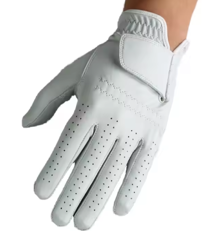 Custom Made Soft Cabretta Sheepskin Golf Gloves For Men Women High Quality Premium Summer Sports Gear Left