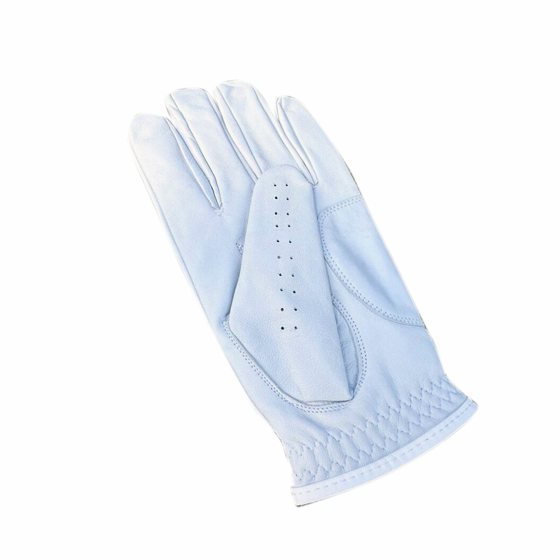 Custom Blanks White and Black Cabretta Leather High Quality Golf Glove Custom Logo Golf Gloves C-G-16