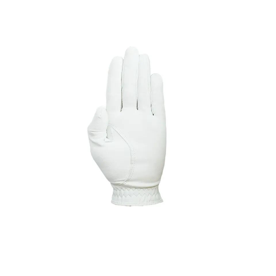 Custom Logo Mens Golf Gloves Genuine Leather Palm Anti Slip Hand Grips Sports OEM Manufacturer