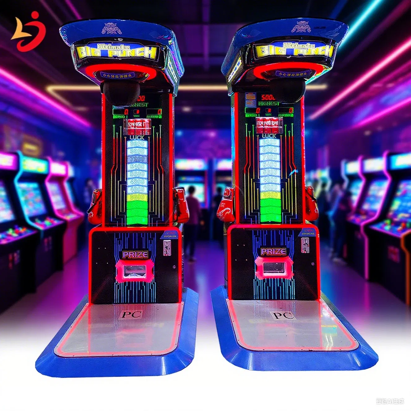 New Arrival Prize Drink Coin Machine Redemption Hitting Indoor Kicking Boxing Equipment Ball Punch Boxing Game Machine