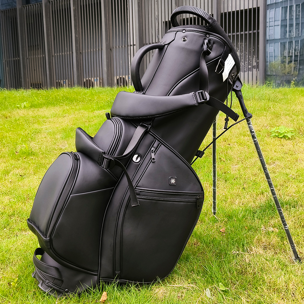 OEM Brand Premium Custom Logo Golf Stand Bag Waterproof PU Leather 5 14 Way Golf Bag