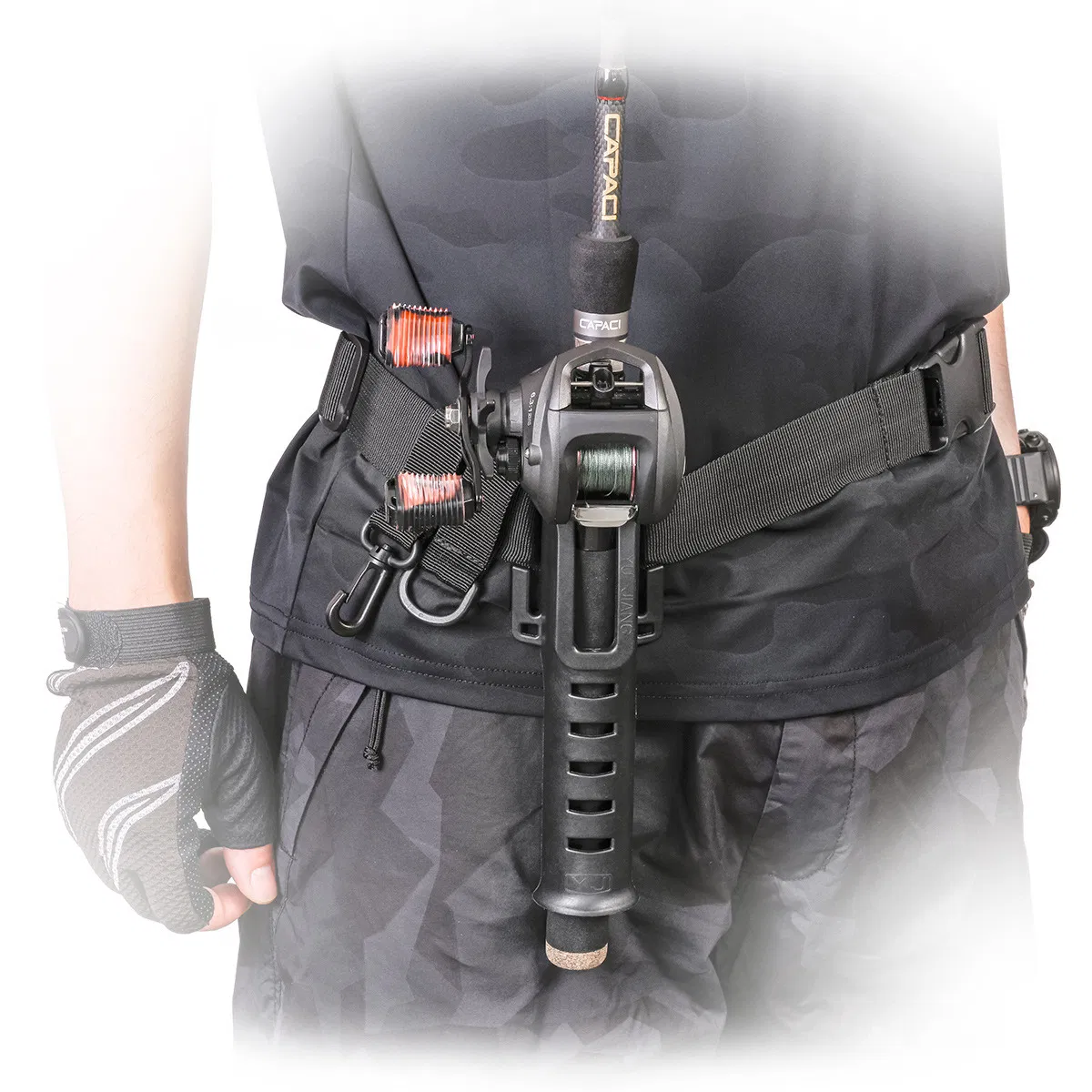 Fishing Rod Pole Holder Waist Belt Spinning Rods and Casting Rods Bl15347