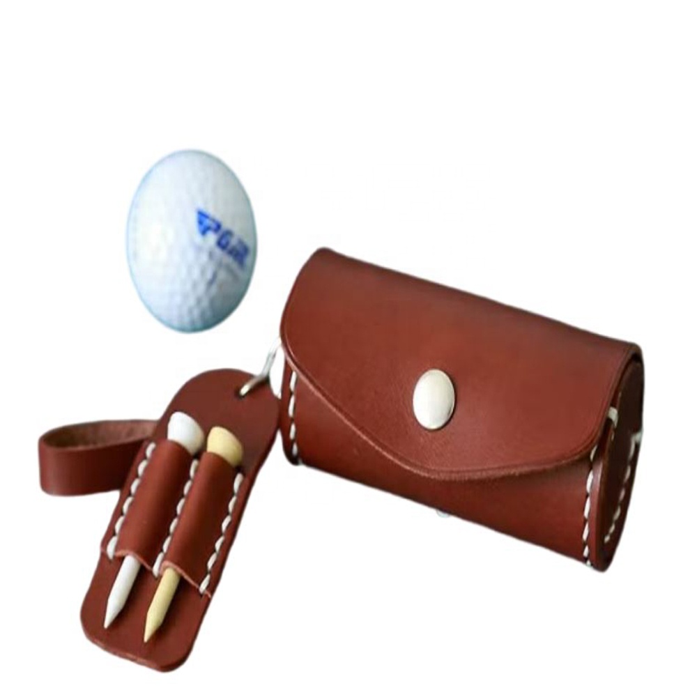 Mini Waterproof Golf Tour Carry Club Ball Sunday Pu Leather Golf Tee Travel Bags for Men Custom Golf Bag