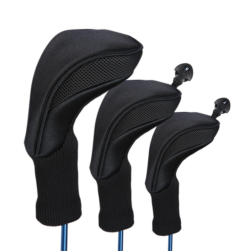 Manufacturer 2022 High Quality Custom Nice PU Straight Headcover Set Driver/Fairway/Hybrid Head Cover for Golf