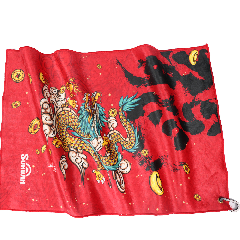 Custom Print Microfiber Towel Golf Towel With Logo