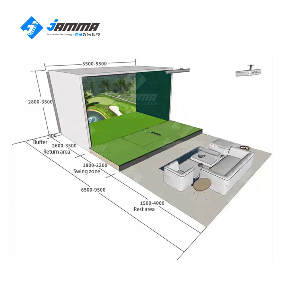 Best Selling Cheap Commercial Indoor Golf Simulator Training Equipment Aid