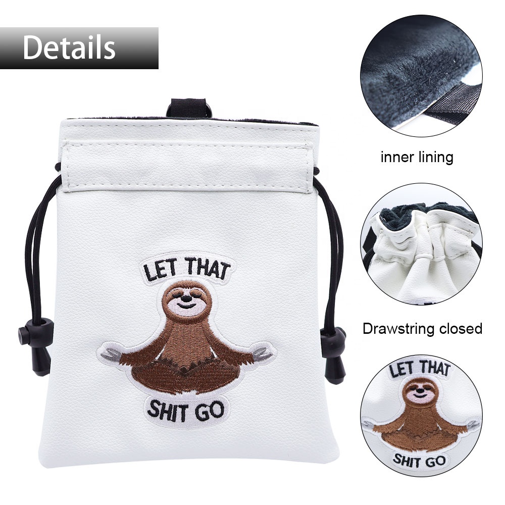 Factory Custom Drawstring Golf Ball Pouch Bag High Quality Tees &amp; Balls Holding Bag,Multifunctional Golf Training Portable Pouch