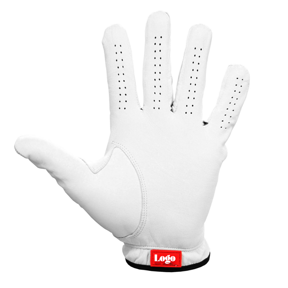 VN Manufacturer Custom Leather Cabretta Leather Golf Gloves Logo Waterproof Elastic Fit Palm Breathable Quick Dry Soft Durable