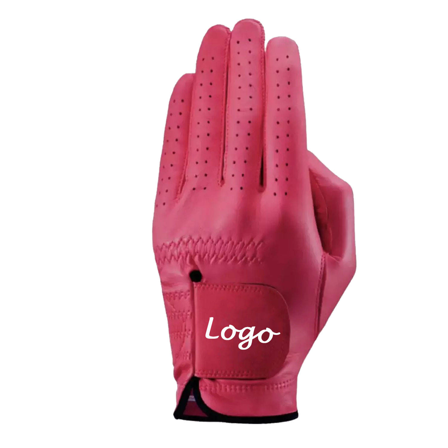 Custom Logo Mens Golf Gloves Genuine Leather Palm Anti Slip Hand Grips Sports OEM Manufacturer