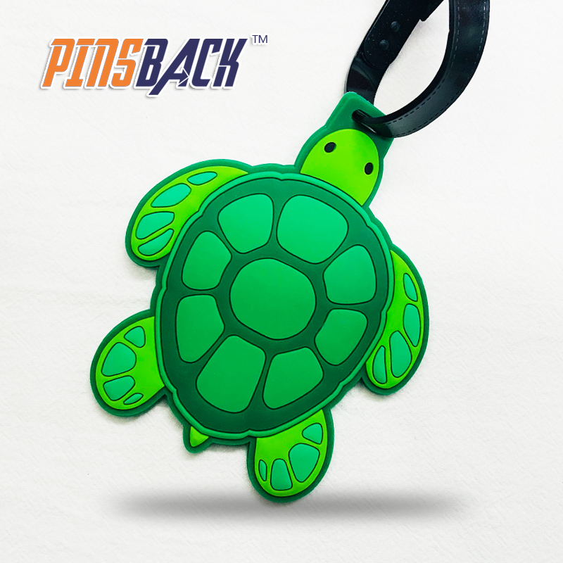 Custom Soft Silicone Rubber Letter PVC Golf Luggage Tag Travel Accessories Animal Cartoon Luggage Tags