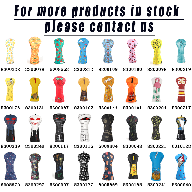 OEM Complex Design Golf Accessories Driver Cover Golf Headcover Golf Club Head Cover