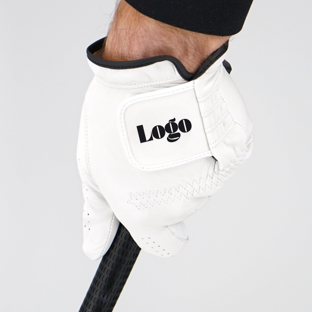 VN Manufacturer Custom Leather Cabretta Leather Golf Gloves Logo Waterproof Elastic Fit Palm Breathable Quick Dry Soft Durable