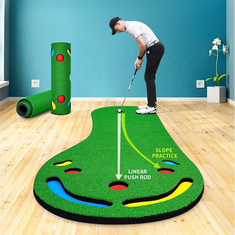 Golf Putting Green Mat for Indoors Outdoor Golf Course Practice Equipment Training Aid