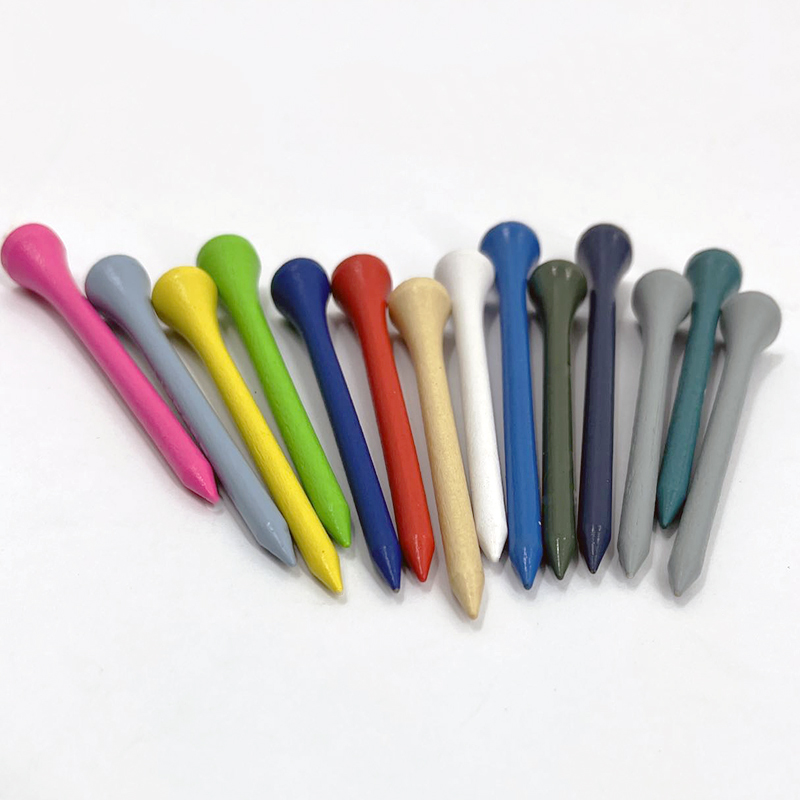 Golf Accessories Manufacturer Custom Logo Durable and Stable Bamboo Golf Tee