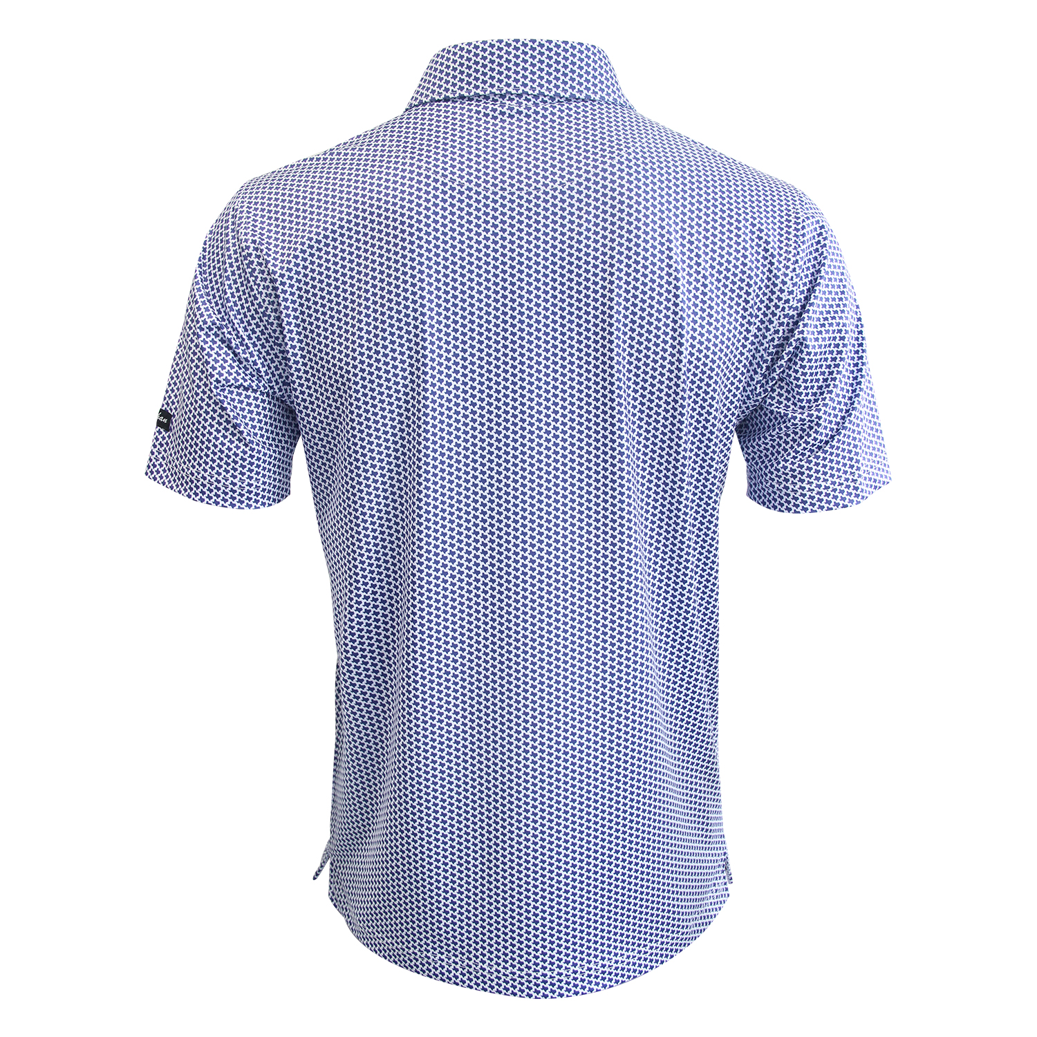 Custom Logo Design 80% Polyester 20% Spandex Pattern Allover Printing Oversized Quick Dry Slim Fit Golf Polo Shirts