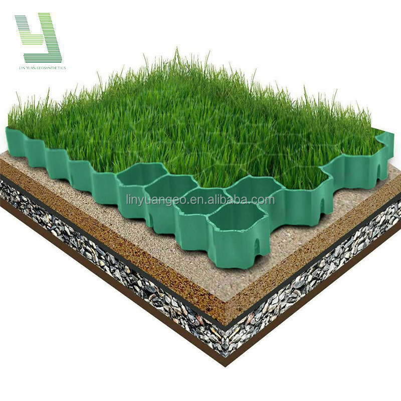 Permeable Plastic Grass Paver Grid For Garden Path And Parking Area