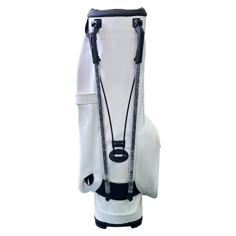 FL OEM Custom Logo Embroidery Print White PU Matte Material Waterproof Golf Stand Bags for Men and Women