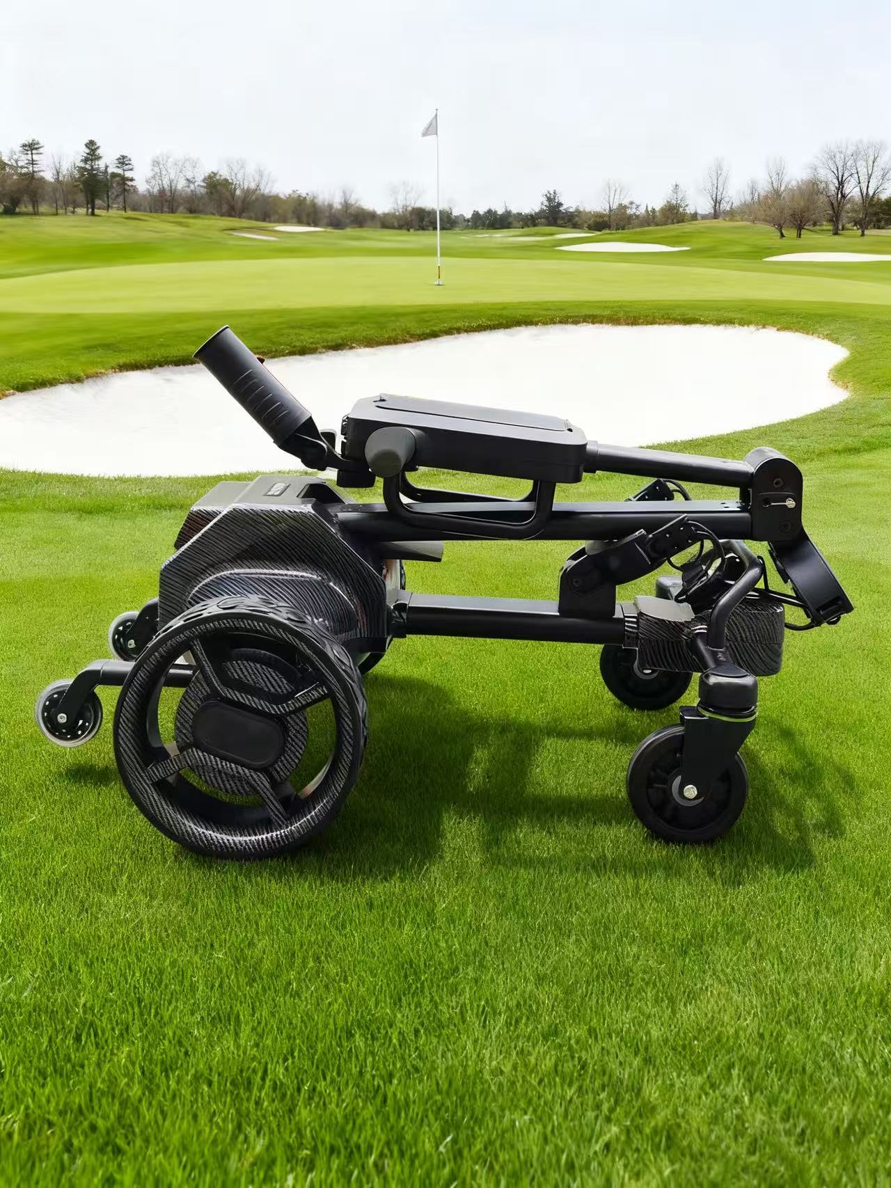 Unique Features 5 Modes Strong Climbing Ability Intelligent Auto Balancing System Follow Me Golf Trolley