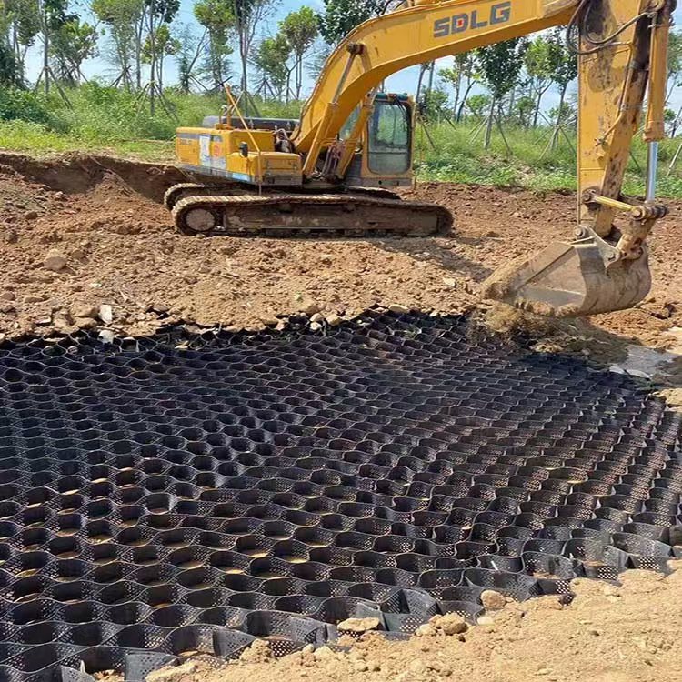 Honeycomb Geocells HDPE 50mm 75mm 120mm 150mm Height Driveway Grass Grid Geocell For Road Base Reinforcement SlopePprotection