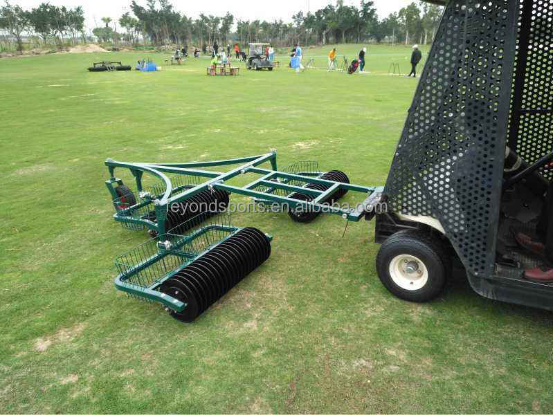 Golf Course Equipment Golf Range Picker 3 Section Golf Ball Pick up Harvester Machine With Basket