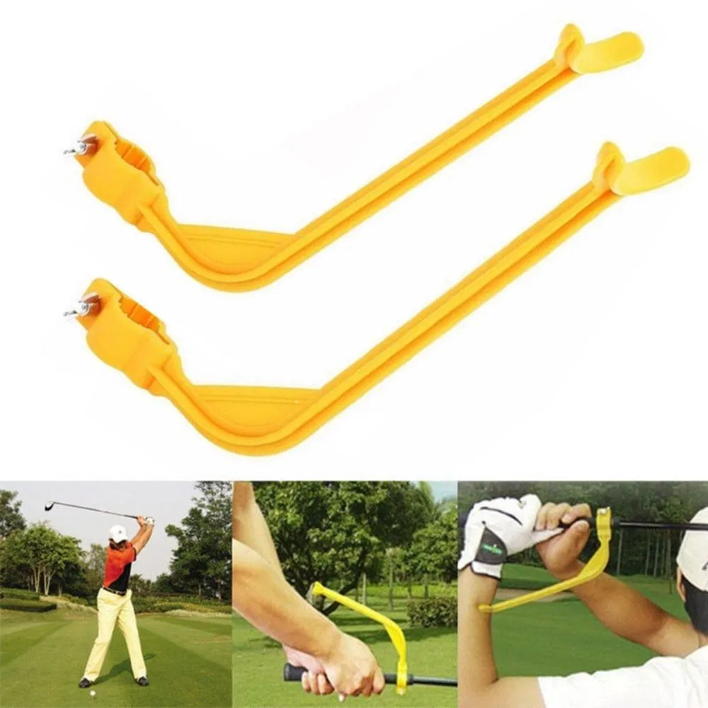 Golf Swing Guide Aid Trainer Training Tool Posture Alignment Practice Training Aid Trainer Tool for Wrist Arm Control Gesture Wyz20600