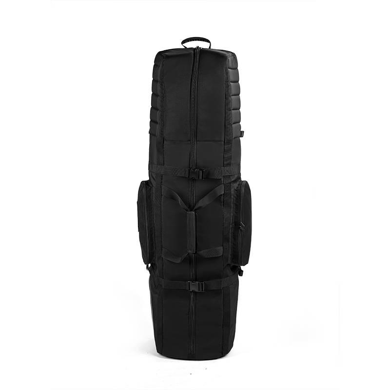 Collapsible ABS+nylon Waterproof Hardshell Golf Travel Cover Custom Golf Travel Bag with Wheels