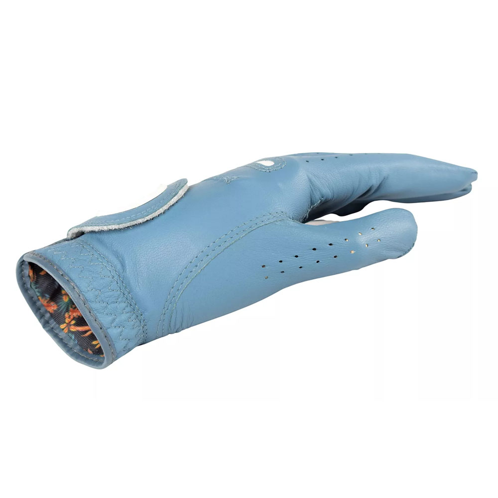 Manufacturer Custom Leather Sheepskin Left Hand Golf Gloves With Magnetic Metal Ball Marker Golf Gloves