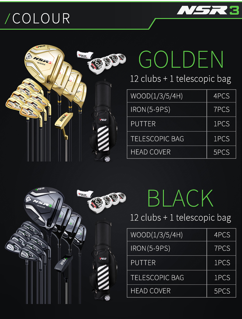 PGM Full Golf Clubs Complete Set Oem High Quality Right Hand Custom logo Golf Clubs