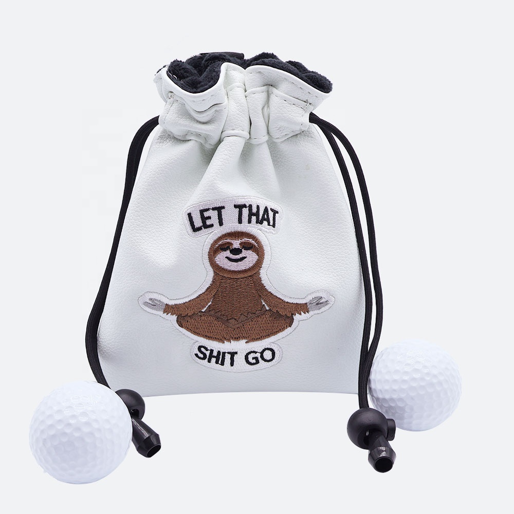 Factory Custom Drawstring Golf Ball Pouch Bag High Quality Tees &amp; Balls Holding Bag,Multifunctional Golf Training Portable Pouch