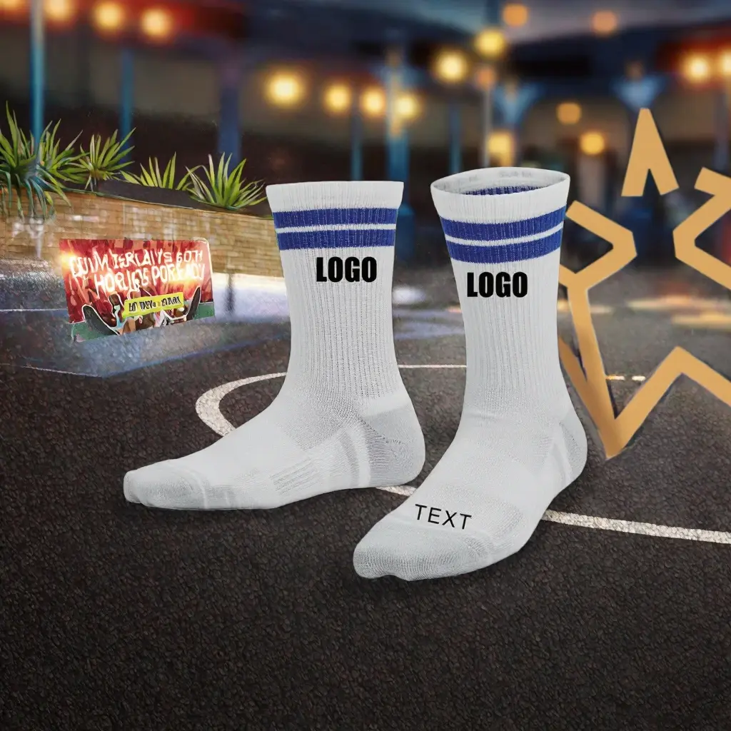 Wholesale Custom High Quality Jacquard Knitted Custom Design Crew Cotton Socks Sports Breathable Quick Dry Spring Men Manufacturer, Manufacturers