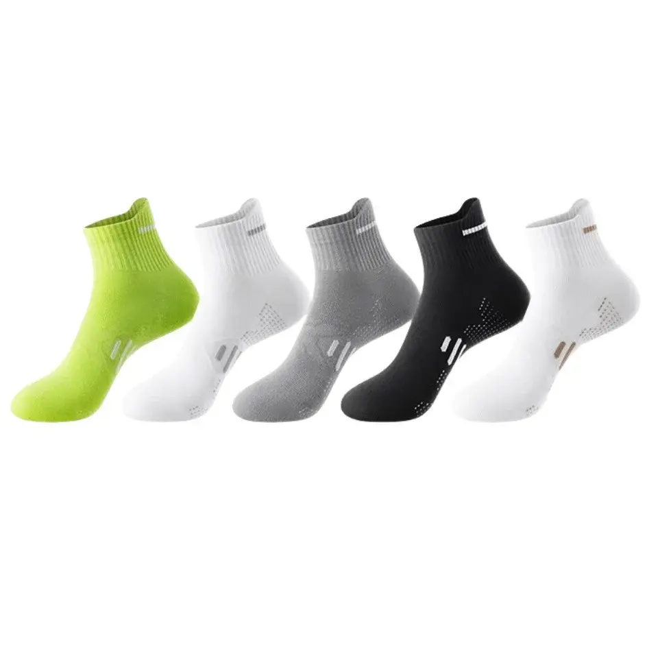 China Professional Men's Mid-Calf Sports Cotton Socks Summer Thin Mesh Anti-Slip Anti-Odor Customizable Logo Cuff for Marathon Running Suppliers, Factories